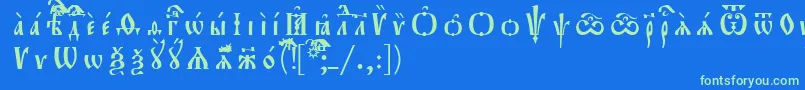 More about Orthodox.TtUcs8Разрядочный Font Orthodox.TtUcs8Разрядочный Font – Green Fonts on Blue Background